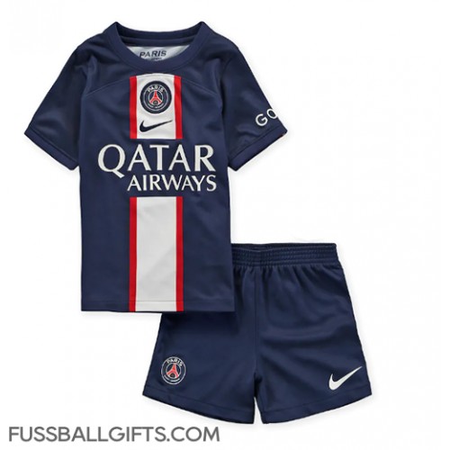 Paris Saint-Germain Fußballbekleidung Heimtrikot Kinder 2022-23 Kurzarm (+ kurze hosen)